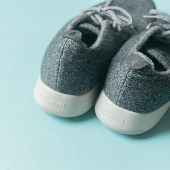 Allbirds The Wool Runners Gray Fleck Knit Lace Up Athletic Sneakers Size M 9 main image 6